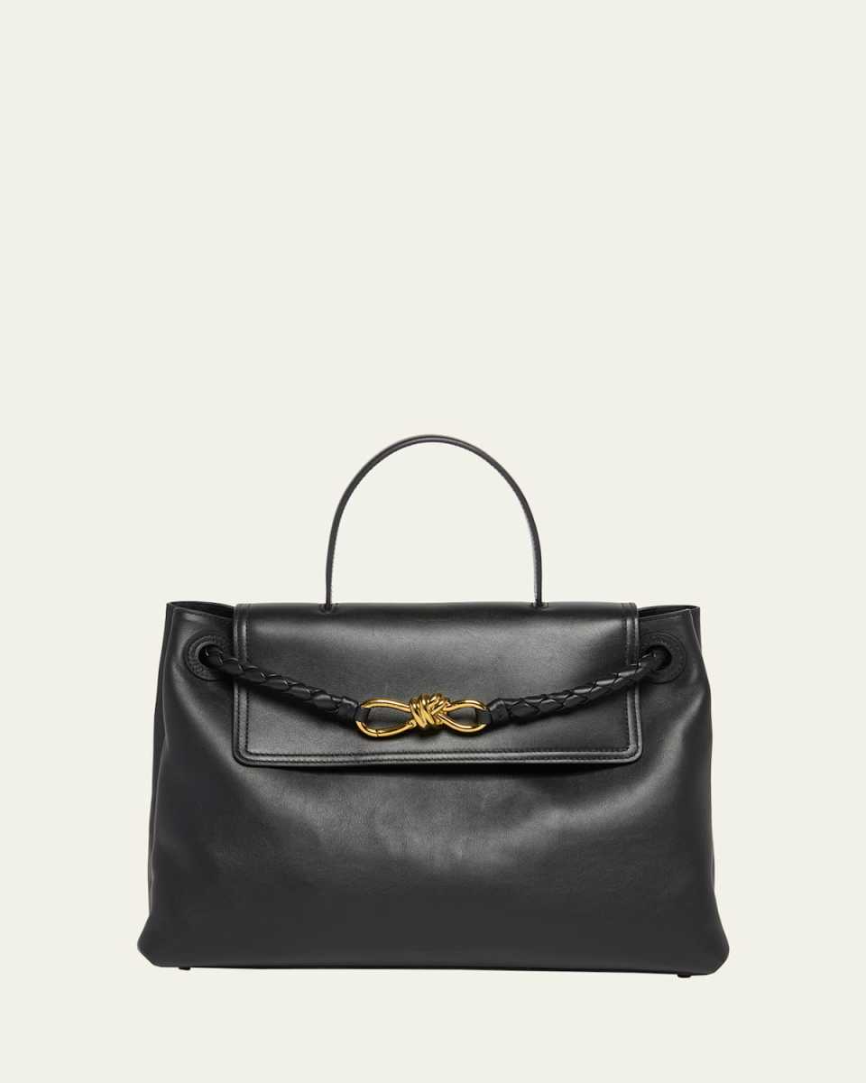 Andiamo Medium Leather Top-Handle Bag